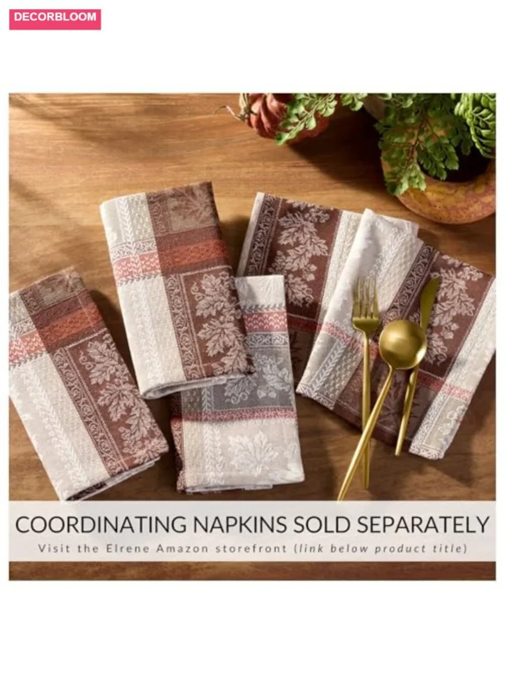 Cotton Blend Jacquard Tablecloth 60x102